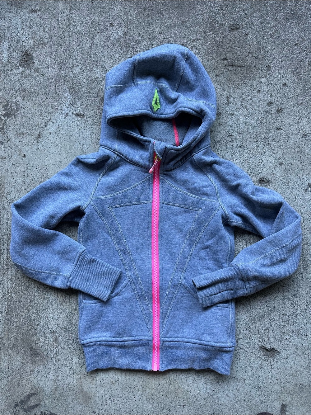 Ivivva Gray Full Zip Hoodie Sweatshirt